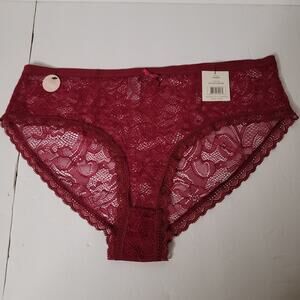 Charming Red Lace Panties - Plus Size 3XL - Feel Beautiful!
